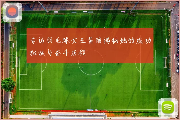 专访羽毛球女王黄丽揭秘她的成功秘诀与奋斗历程